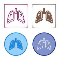 icono de vector de pulmones