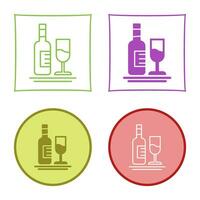 White Wine Vector Icon