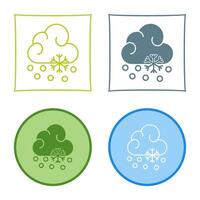 Snow Fall Vector Icon