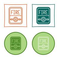 Fire Button Vector Icon