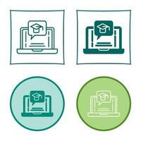 E Learning Vector Icon