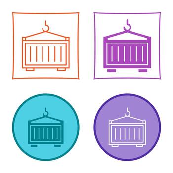icono de vector de contenedor