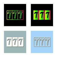 Triple Sevens Vector Icon