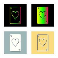 Hearts Card Vector Icon