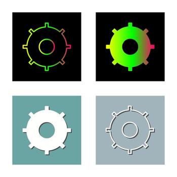 icono de vector de configuración única