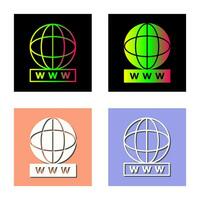 Unique World Wide Web Vector Icon