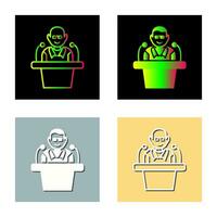 Unique Lecture Vector Icon