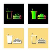 Unique Lunch Vector Icon