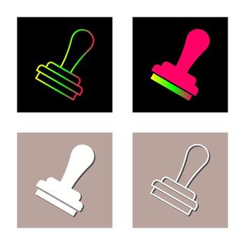 icono de vector de sello
