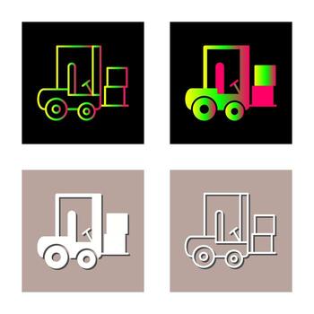 Forklifter Vector Icon