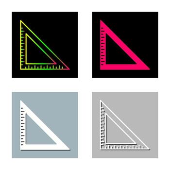 establecer icono de vector cuadrado