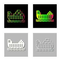 Cargo Ship Vector Icon