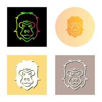 Gorilla Vector Icon