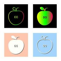 icono de vector de manzanas