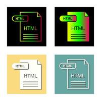 icono de vector html