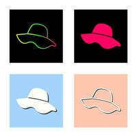 icono de vector de sombrero