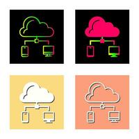 icono de vector de nube