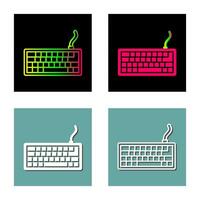 icono de vector de teclado