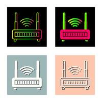 icono de vector de enrutador wifi