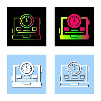 icono de vector de velocímetro
