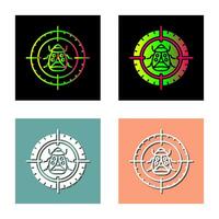 Bug Target Vector Icon