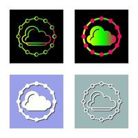 icono de vector de nube