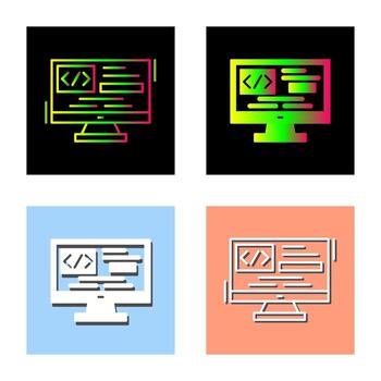 icono de vector de codificación