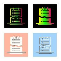 Corrupted List Vector Icon