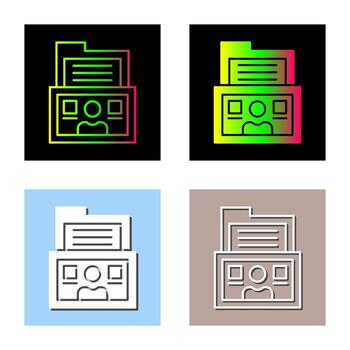 icono de vector de carpeta