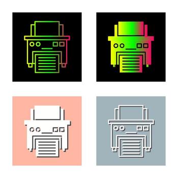 icono de vector de impresora