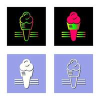 icono de vector de helado