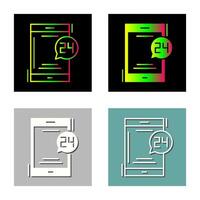 24 Hours Vector Icon