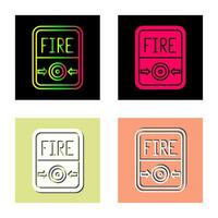 Fire Button Vector Icon