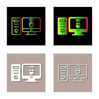 Desktop Computer Vector Icon