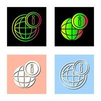 icono de vector de mundo