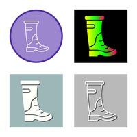 icono de vector de botas de lluvia