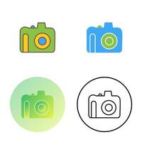 Unique DSLR Camera Vector Icon