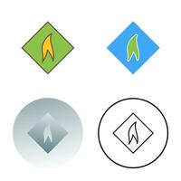 Flammable Material Vector Icon