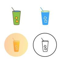 Iced Coffee Vector Icon