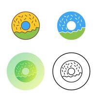 icono de vector de donut