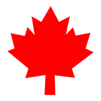 Canadian Maple Leaf isolated on a Transparent Background png