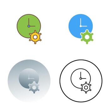 icono de vector de optimización de tiempo único