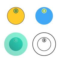 Unique Eight Ball Vector Icon