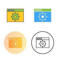 Unique Settings Vector Icon