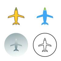 icono de vector de avión