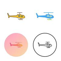 icono de vector de helicóptero