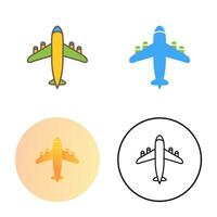 Flying Airplane Vector Icon