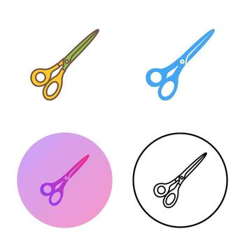 icono de vector de tijeras