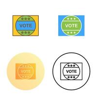 Vote Sticker Vector Icon