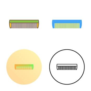 icono de vector de peine